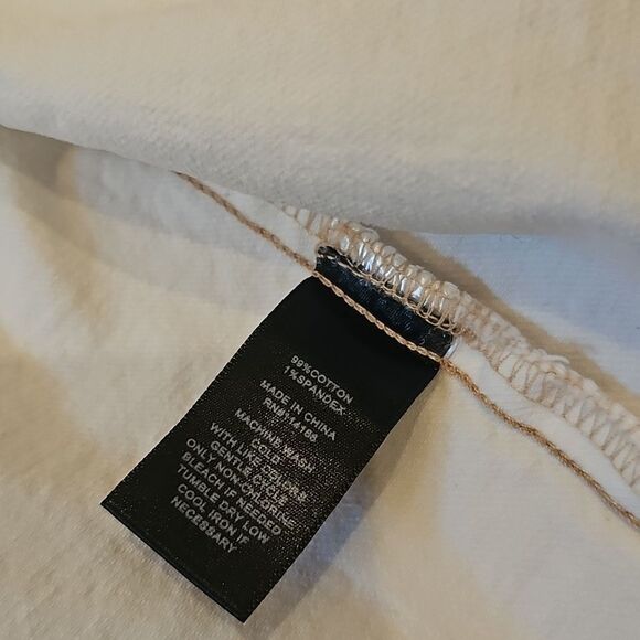 Frye Cropped Off White Denim Jacket Size S - Picture 6 of 12